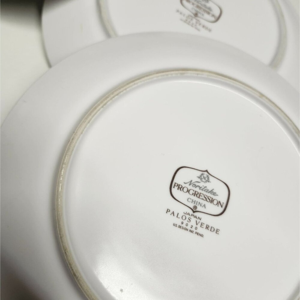 Noritake Progression Palos Verde 8" Lunch Salad Plates Mid Century Style Japan - Picture 7 of 7